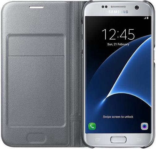 Чохол Samsung для Galaxy S7 G930 - LED View Cover сріблястий