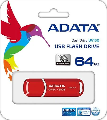 Фото: Флешка USB A-Data UV150 64GB AUV150-64G-RRD Red № 6 | KTC