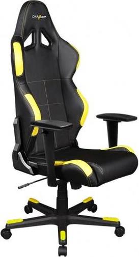 Крісло для геймерів DXRACER RACING OH/RW99/NY чорне з жовтими вставками