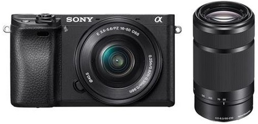 Цифрова фотокамера Sony Alpha 6000 kit 16-50 мм + 55-210 мм чорна