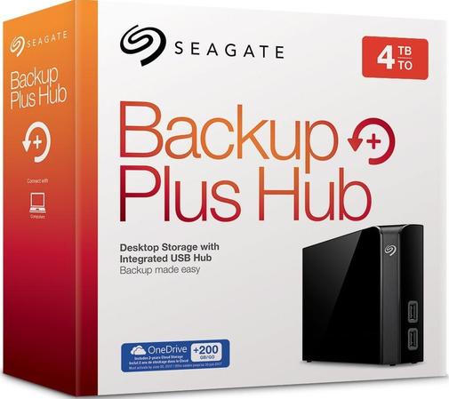 Зовнішній жорсткий диск Seagate Backup Plus Hub 4 TB STEL4000200 Black