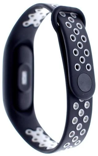 Фото: Ремінець для фітнес браслету Mijobs Xiaomi Mi Band 2 чорний/сірий № 5 | KTC