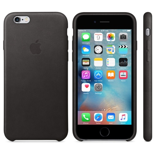 Чохол Apple for iPhone 6/6s - Leather Case Black (MKXW2ZM/A)