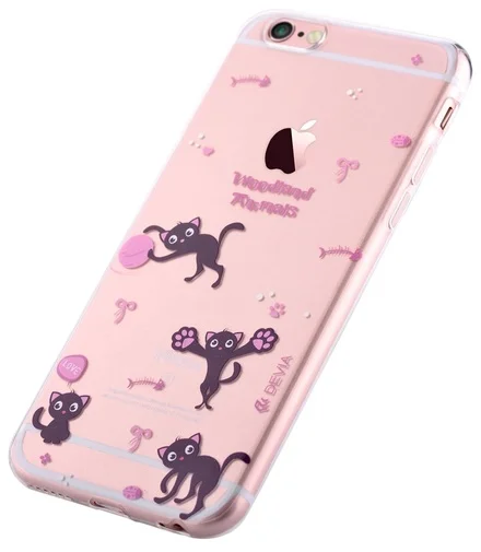 Фото: Чохол Devia for iPhone 6/6S Plus - Vango Soft Case Alan Cat № 10 | KTC
