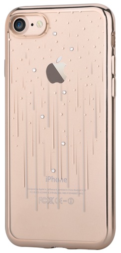 Чохол Devia for iPhone 7 - Crystal Meteor soft case Champagne Gold (6952897993948)