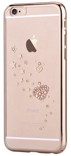 Чохол Devia for iPhone 6/6S - Crystal Starry Champagne Gold