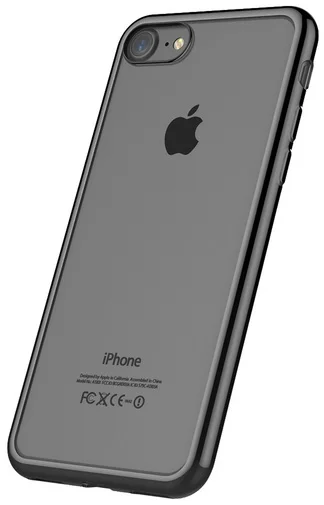 Фото: Чохол Devia for iPhone 7/8/SE - Glitter soft case Gun Black (6952897992637	) № 11 | KTC