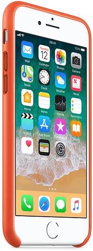 for iPhone 7/8 - Leather Case Bright Orange