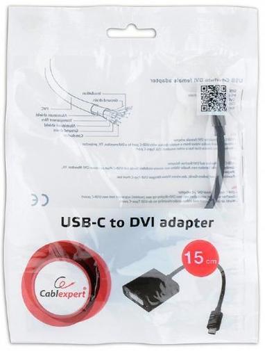 Перехідник USB (Type-C) to DVI, Cablexpert
