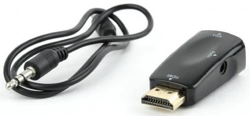 Фото: Перехідник Cablexpert HDMI / VGA Plus Audio Black (AB-HDMI-VGA-02) № 5 | KTC
