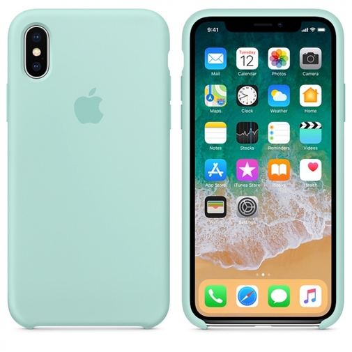 Чохол HCopy for iPhone X - Silicone Case Marine Green (ASCLOXMG)