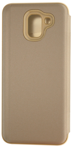 for Samsung J6 2018 - MIRROR View cover Gold