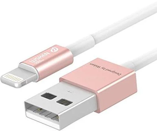 Фото: Кабель WSKEN Charging Data certificate AM / Lightning MFI 1m Rose (Rose AXTM-04) № 5 | KTC