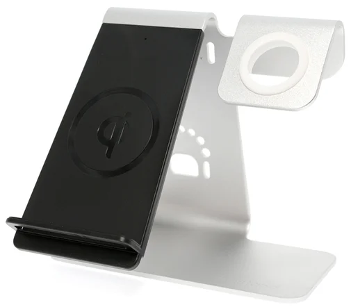 Фото: Док-станція Bestand Wireless Charge iPhone plus iWatch Silver № 9 | KTC