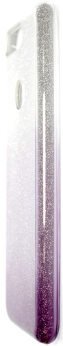 for Huawei Y7 2018 - Superslim Glitter series Violet