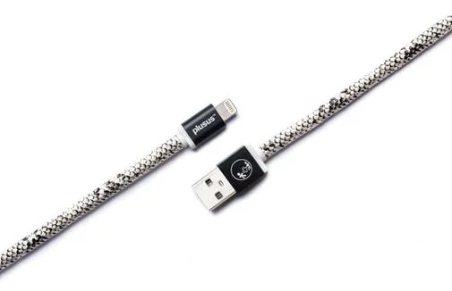 Фото: Кабель PlusUs Lifestar Handcrafted Snake Bite AM / Lightning 1m White (LST2004100) № 5 | KTC