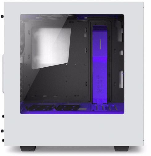 Корпус для ПК NZXT S340 White/ Purple (CA-S340W-W3)