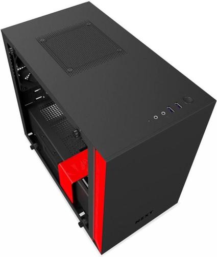 Корпус для ПК NZXT H200i Black/ Red (CA-H200W-BR)