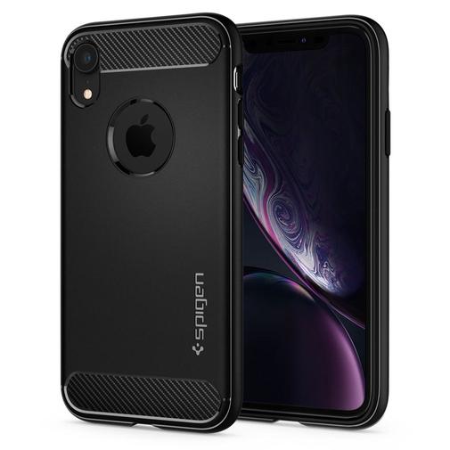 Чохол-накладка Spigen для iPhone XR - Rugged Armor Matte Black