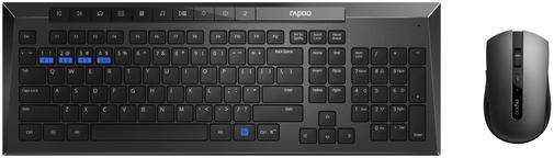 Комплект клавіатура+миша Rapoo 8200M Black