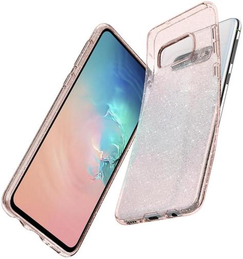Чохол-накладка Spigen для Samsung Galaxy S10e - Case Liquid Crystal Glitter Rose Quartz