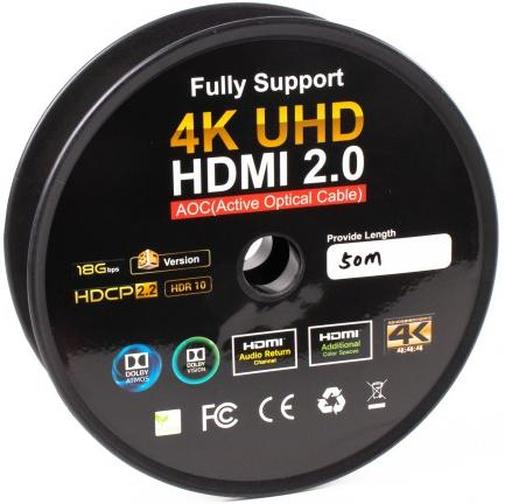Кабель Cablexpert HDMI / HDMI v2.0 50m Black (CCBP-HDMI-AOC-50M)