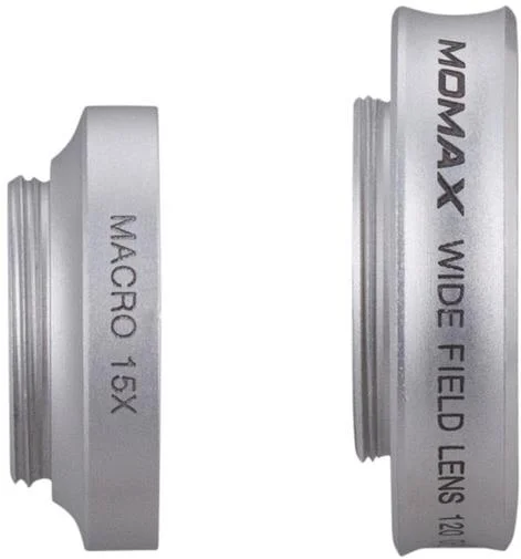 Фото: Зовнішня лінза Momax X-Lens 2in1 Superior Lens Set Silver (CAM2S) № 13 | KTC