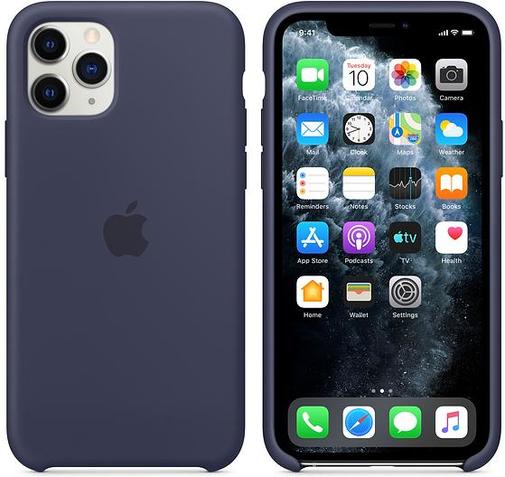 Чохол-накладка Apple для iPhone 11 Pro - Silicone Case Midnight Blue (HCopy)