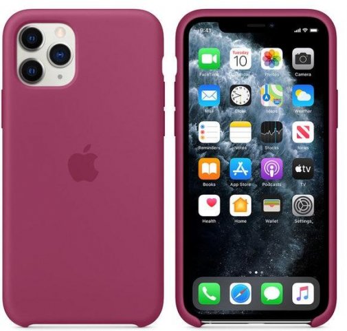 Чохол-накладка Apple для iPhone 11 Pro - Silicone Case Pomegranate