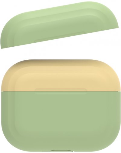Чохол для Airpods Pro AhaStyle Silicone Case DUO Case for AirPods Green/Yellow (AHA-0P200-GGY)