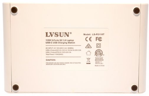 Зарядний пристрій LVSUN LS-PD110-2C White