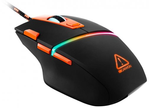 Мишка, Canyon Sulaco USB, Black/Orange ( Gaming )