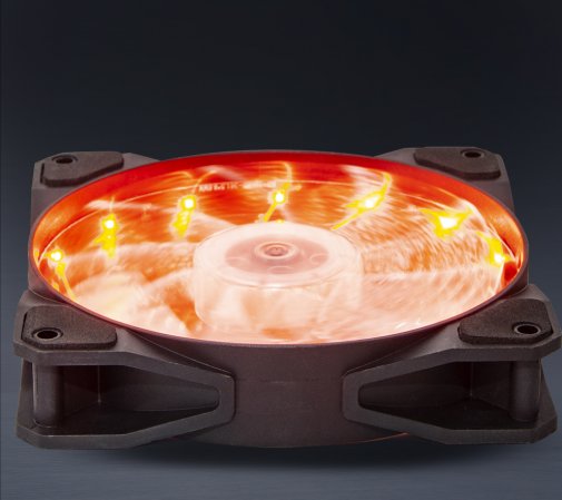 Вентилятор для корпуса Frime Iris LED Fan 15LED Orange (FLF-HB120O15)