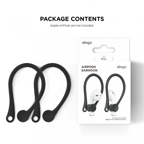 Тримач Elago Earhook for Apple Airpods Black (EAP-HOOKS-BK)