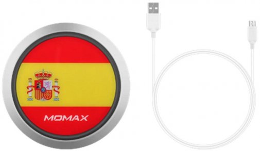Зарядний пристрій Momax Q. Pad Fast Wireless Charger Spain World Cup Limited Edition (UD3ES)