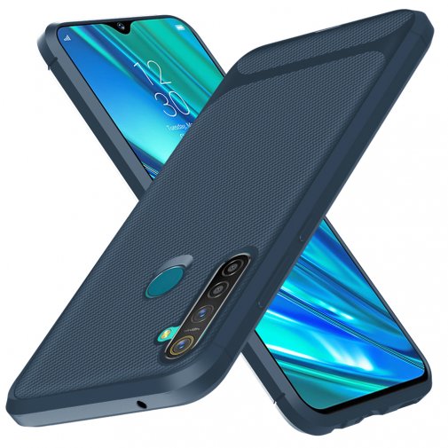 Чохол for Realme 5 Pro - Silicone cover Blue (661889)