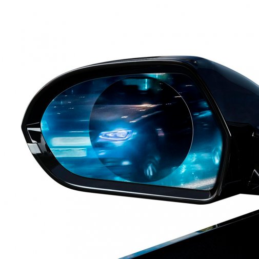 Плівка для дзеркала Baseus 0.15mm Rainproof Film for Car Rear-View Mirror (Round 2 pcs/pack 80x80) (SGFY-A02)