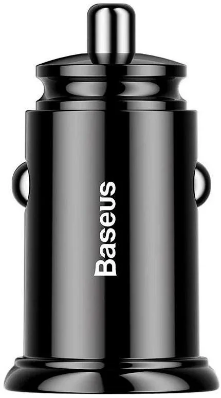Фото: Автомобільний зарядний пристрій Baseus Circular Plastic A/A 30W Dual QC3.0 Black (CCALL-YD01) № 7 | KTC