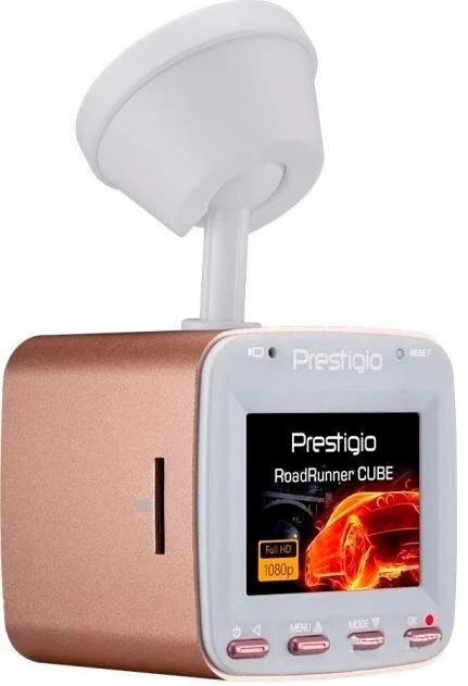 Фото: Відеореєстратор Prestigio RoadRunner Cube 530 Rose Gold/White (PCDVRR530WRS) № 6 | KTC