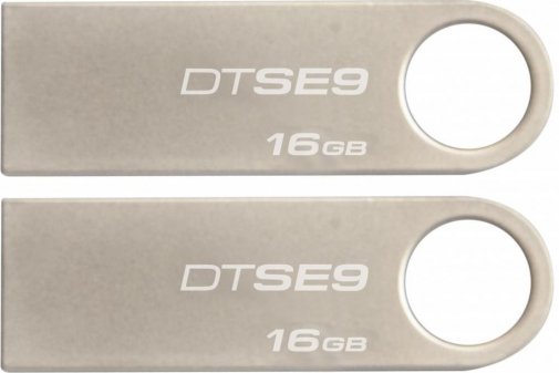 Флешка USB Kingston DTSE9 2x16GB (DTSE9H/16GB-2P)