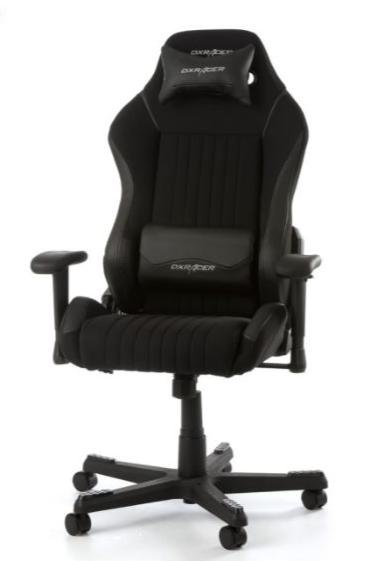 Крісло ігрове DXRacer Drifting OH/DF02/N текстиль, Al основа, Black