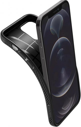 Чохол Spigen for iPhone 12/12 Pro - Liquid Air Matte Black (ACS01701)