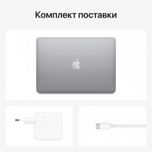 Фото: Ноутбук Apple MacBook Air M1 Chip Keyboard ENG/RUS Space Grey (Z124000FN) № 12 | KTC