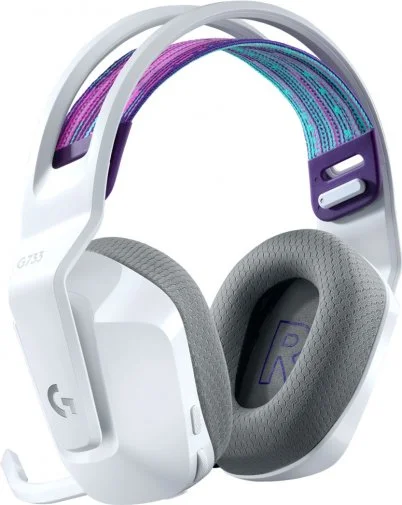 Фото: Гарнітура Logitech Lightspeed Wireless RGB Gaming Headset G733 White (981-000883) № 15 | KTC