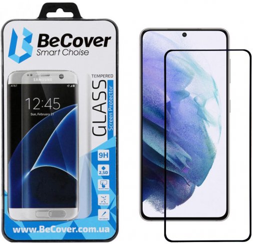 Захисне скло BeCover for Samsung Galaxy S21 Plus G996 - Black (705916)