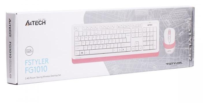  Комплект клавіатура+миша A4tech FG1010 Pink (FG1010 (Pink))