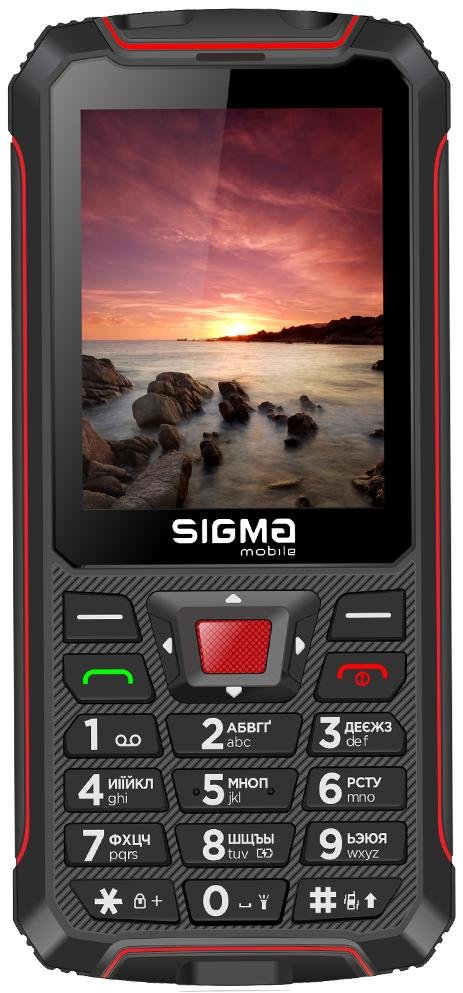 Мобільний телефон SIGMA Comfort 50 Outdoor Black/Red