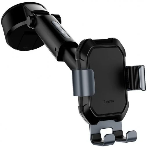 Фото: Кріплення для мобільного телефону Baseus Tank Gravity Car Mount Holder with Suction Base Black (SUYL-TK01) № 8 | KTC
