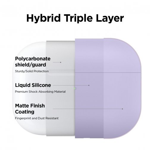 Чохол Elago for Airpods Pro - Liquid Hybrid Case Lavender (EAPPRH-LV)