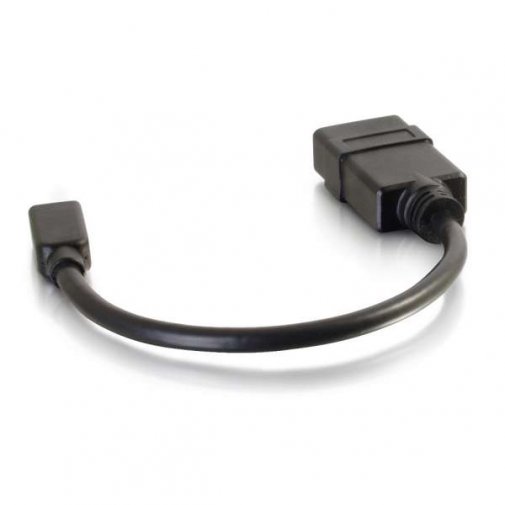 Перехідник C2G micro HDMI M / HDMI F 0.2m Black (CG80510)